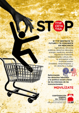 Cartel TTIP animado