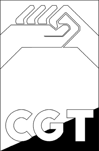 Logotipo CGT (en blanco y negro 2)