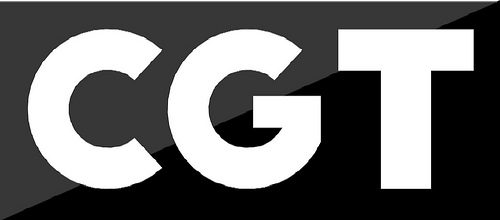 Logotipo CGT letras (en escala de grises 2)